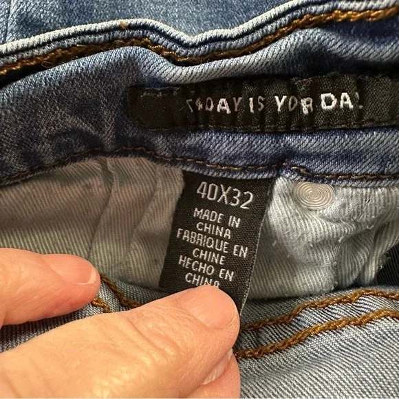 Kenneth COLE New York Men's Jeans 40"x32" Blue Straight Leg Denim Today is Your - Picture 10 of 10